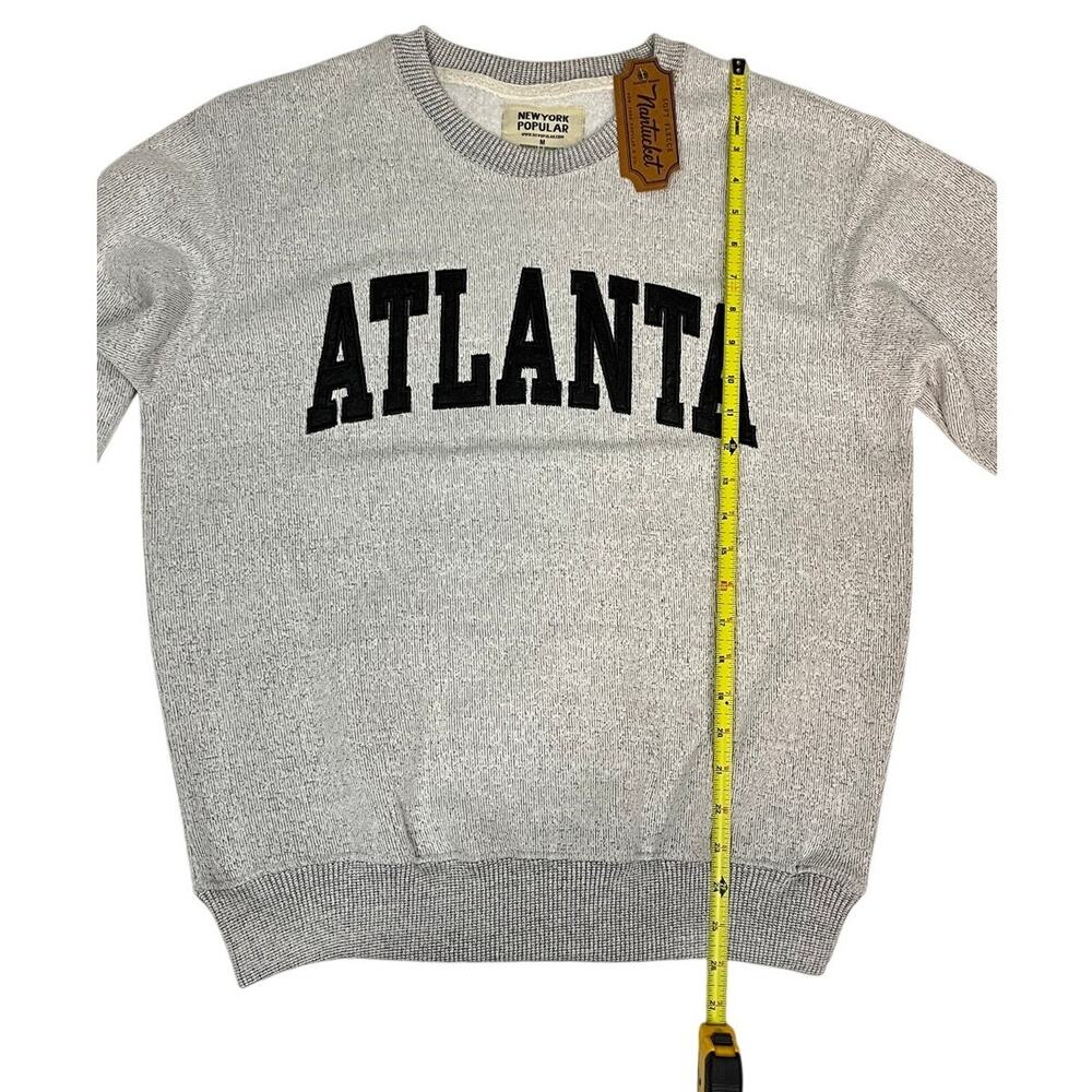 Atlanta Graphic Sweatshirt NWT New York Popular Gray Crewneck Streetwear M - Picture 4 of 9